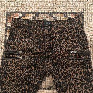 BDG vintage Animal Print Zippered Pants